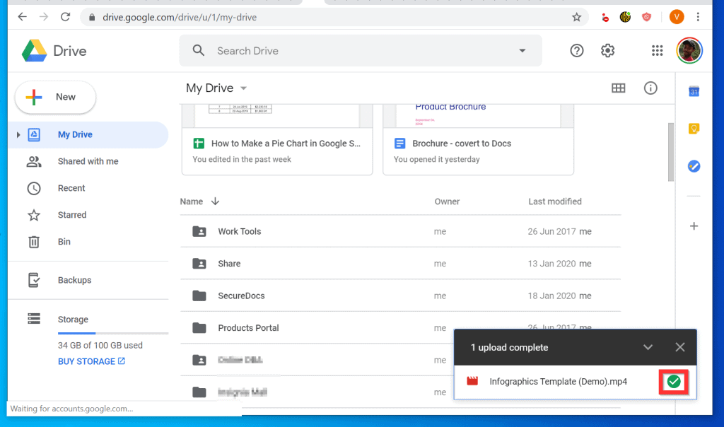 google drive on mac spinning wheel