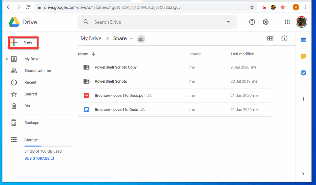 how to upload to google drive from laptop