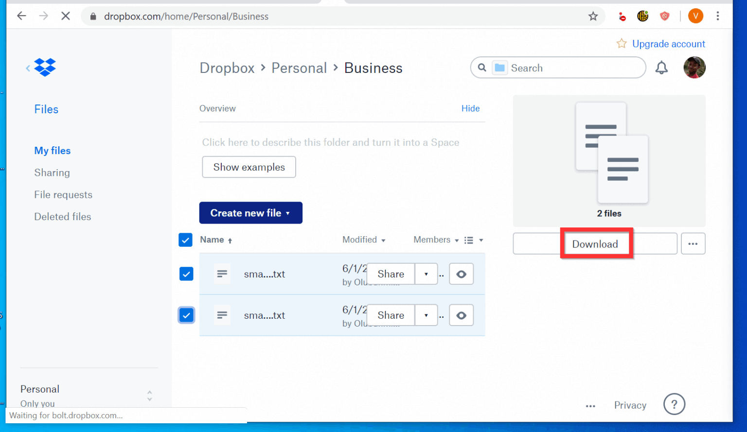 how does dropbox work on pc