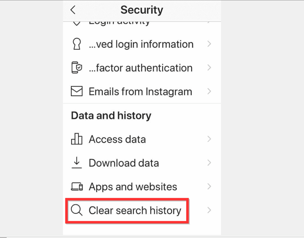 delete search tap forms