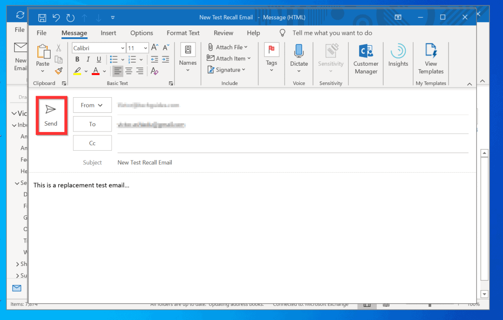 recall an email in outlook web app