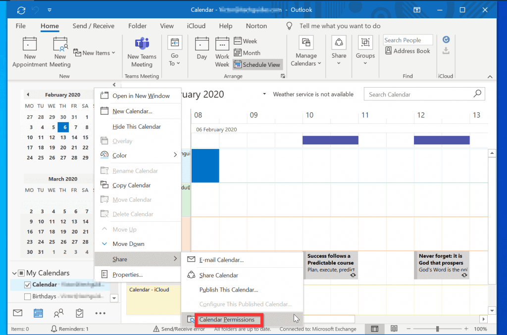 Share Calendar On Outlook Customize and Print