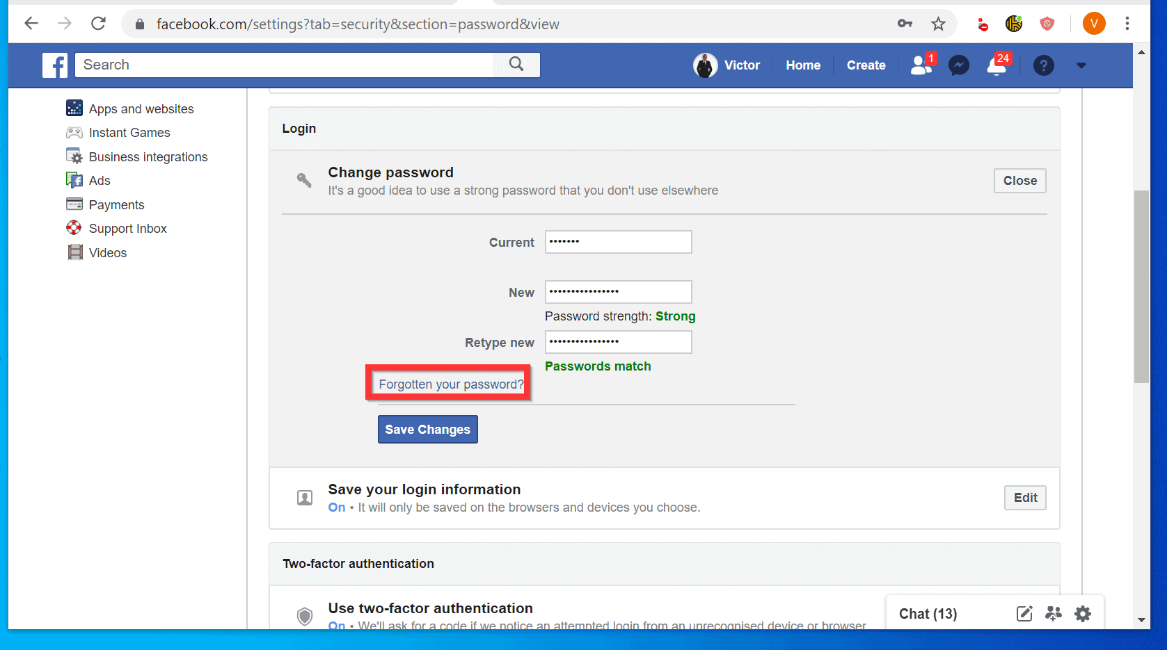 How to Change Your Facebook Password from a PC, iPhone or Android