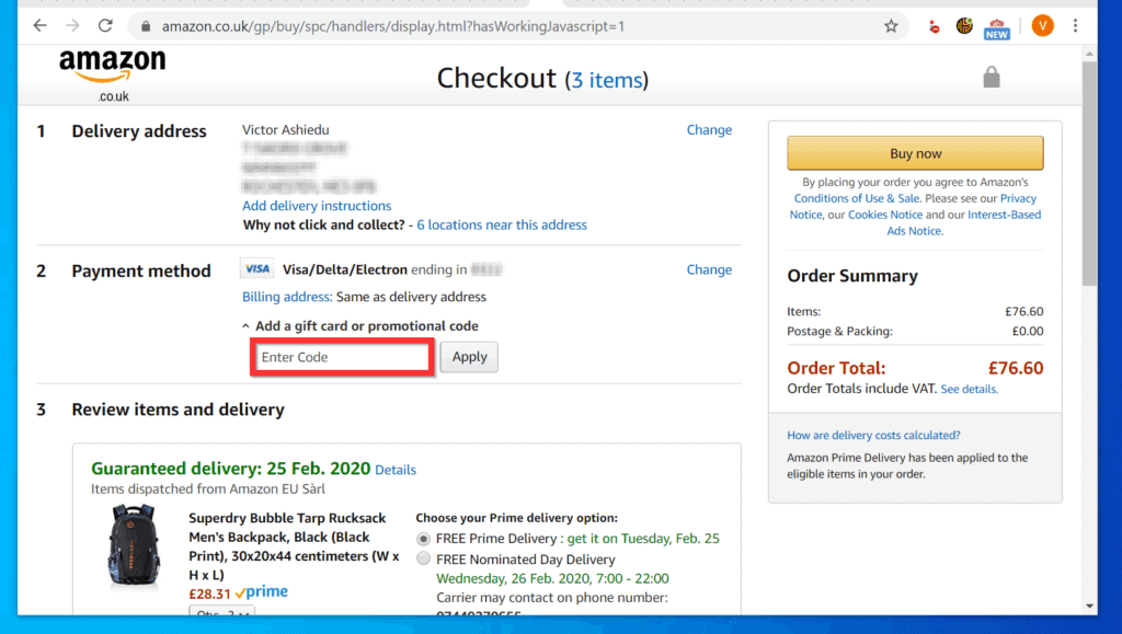 How to Use Amazon Gift Card at Checkout?