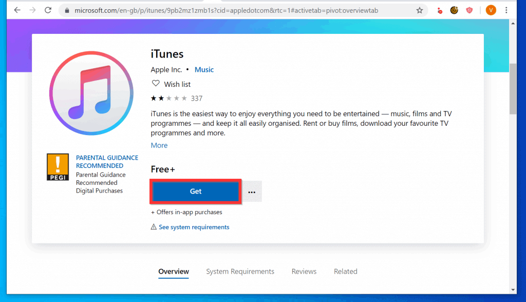 download itunes for windows not an app