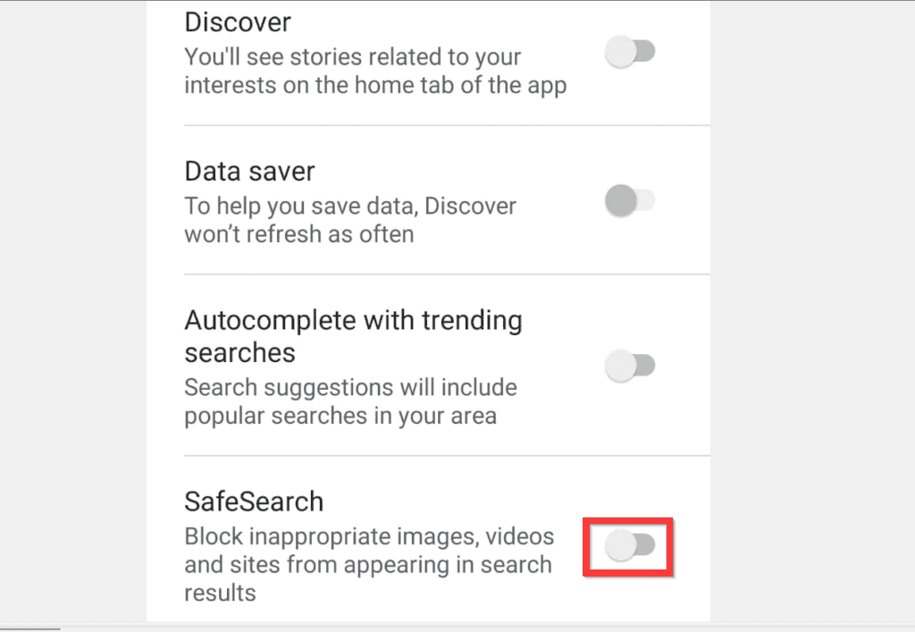 How to Turn Off Safe Search on Google from a Smartphone