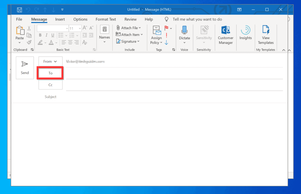 How to add a bcc field to emails in outlook for mac