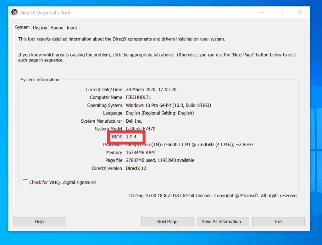 dell diagnostics 64 bit