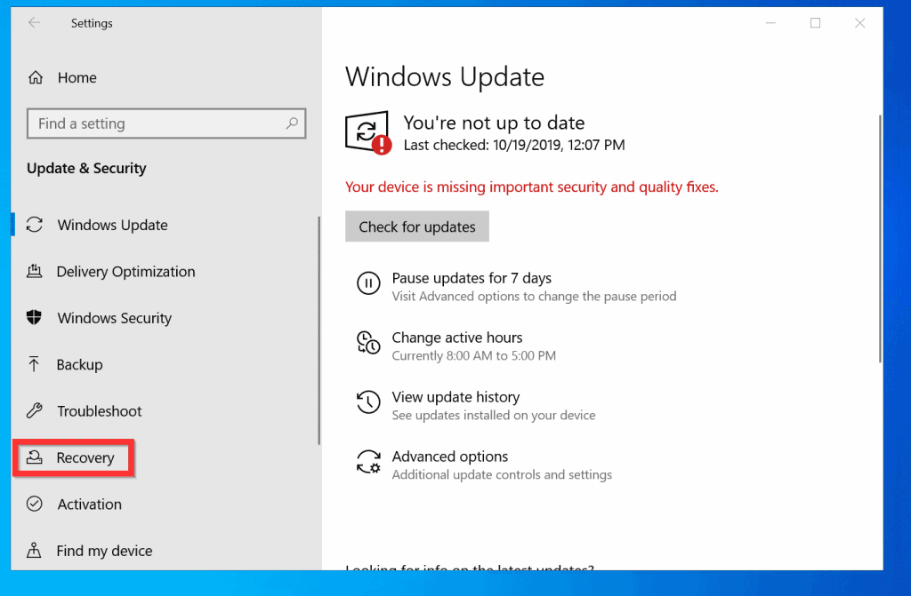 How to Reformat Windows 10 from within Windows