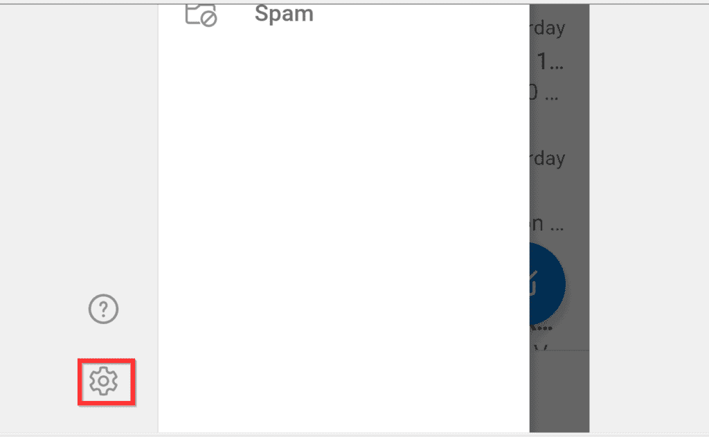 sign out of outlook app