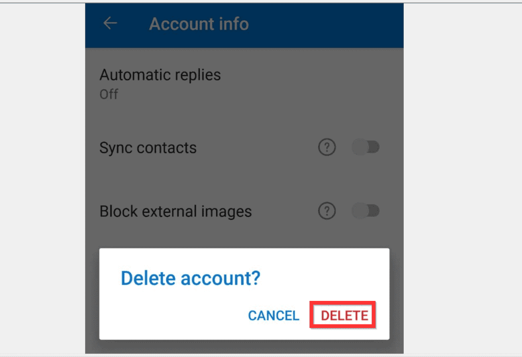 how to logout of outlook app