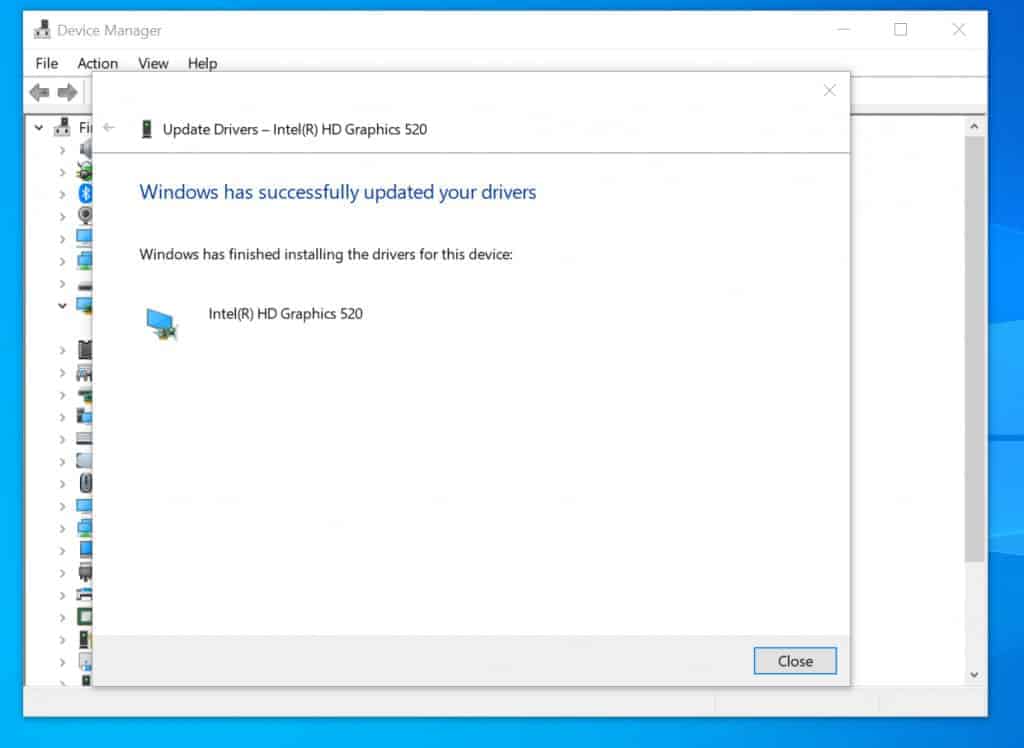 intel hd graphics 520 driver update windows 10