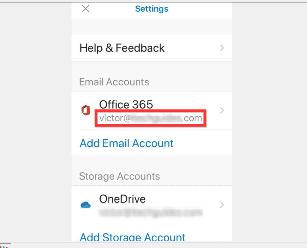 how to sign out of outlook app