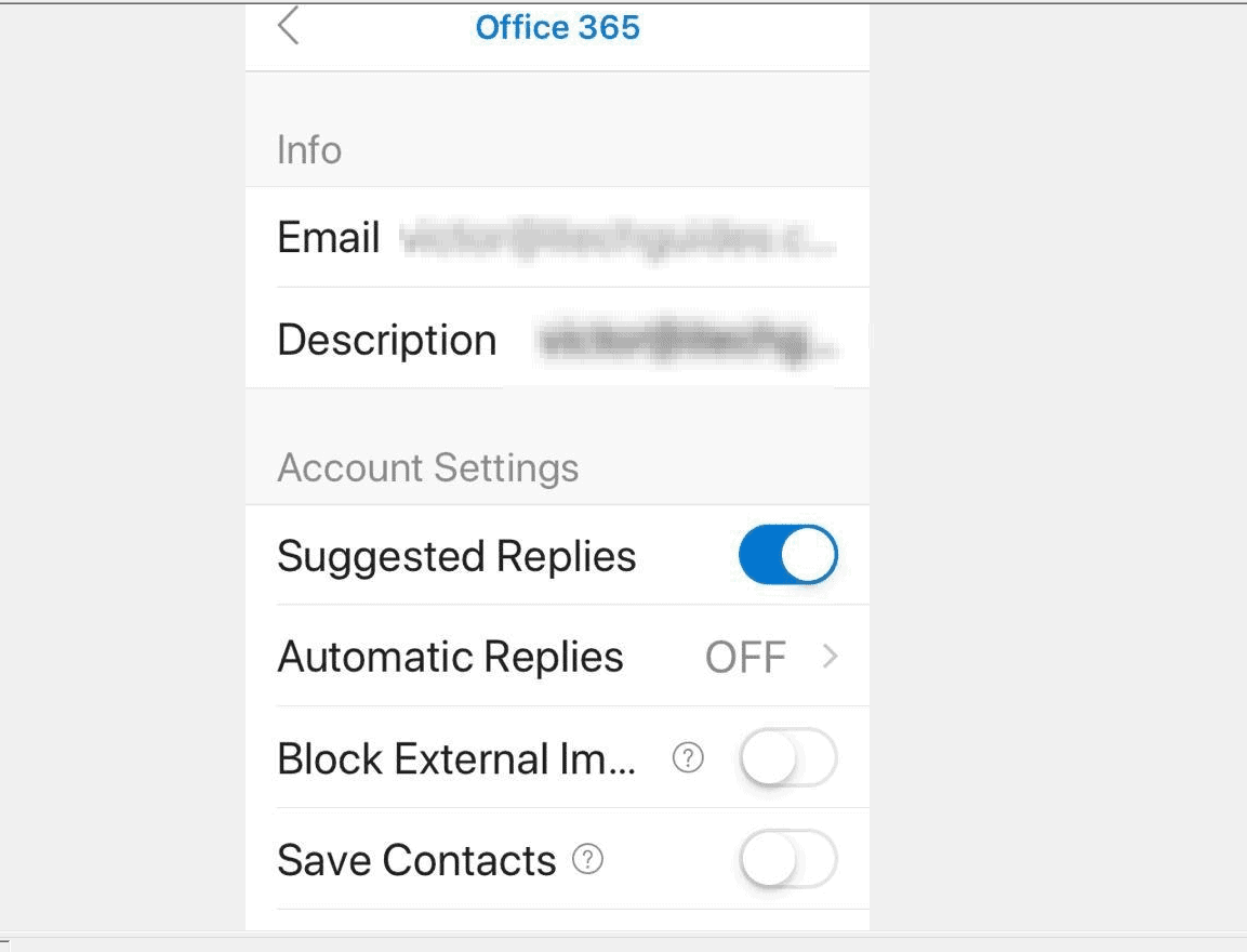 sign out of outlook app