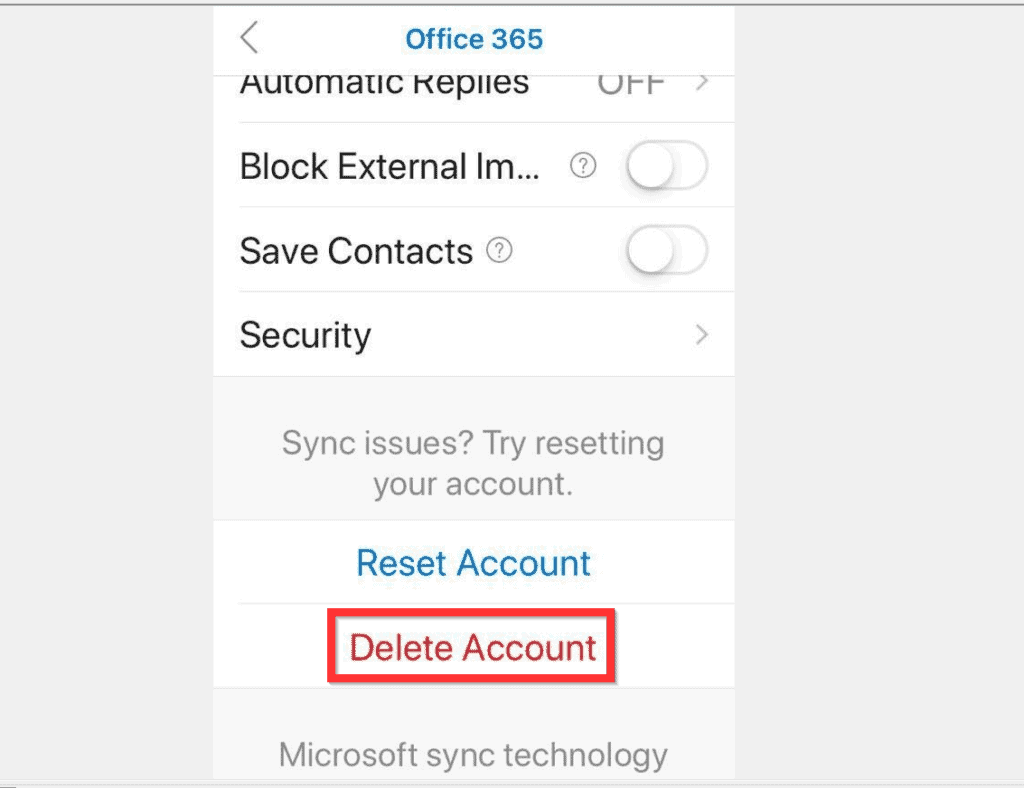 how to logout of outlook app on iphone