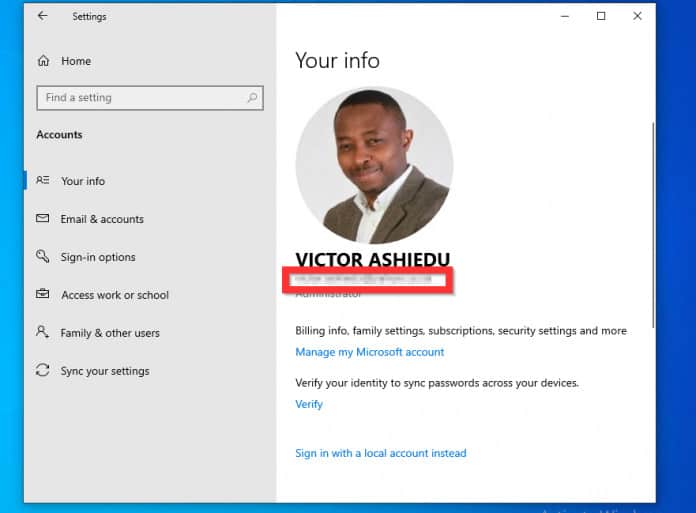 how to change your name on windows 10 without a microsoft account
