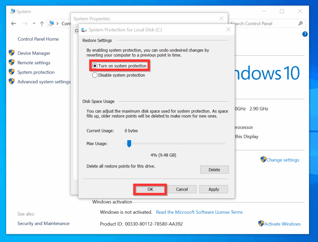 How to Create a Restore Point in Windows 10  2 Steps  - 58