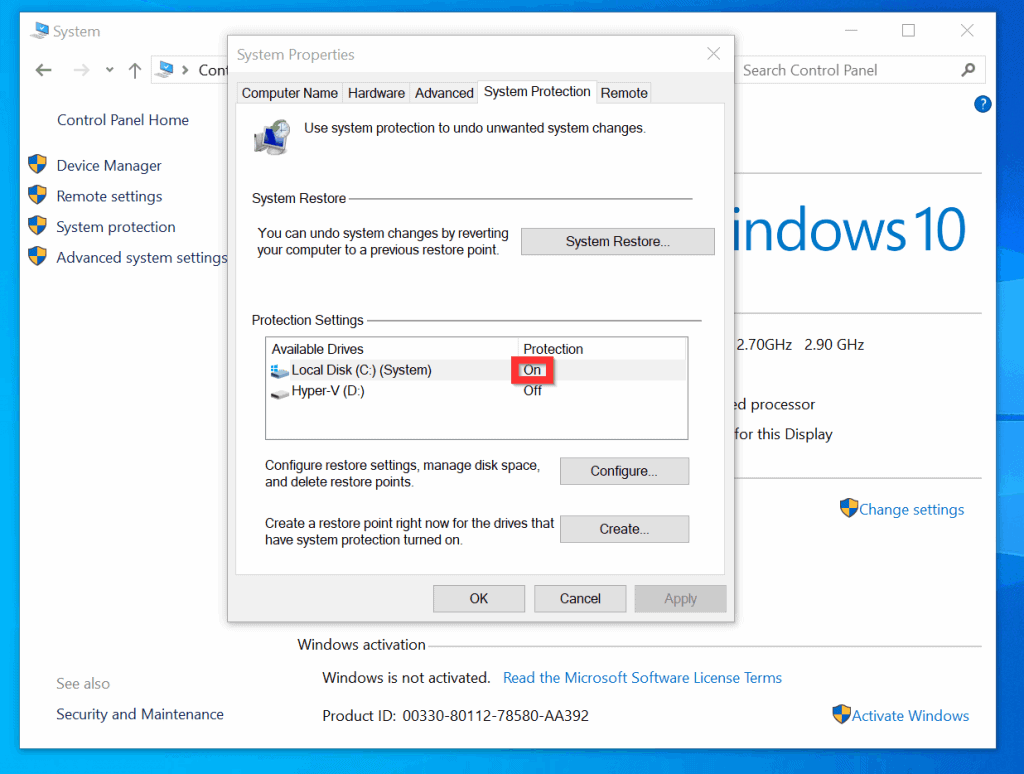How to Create a Restore Point in Windows 10  2 Steps  - 13
