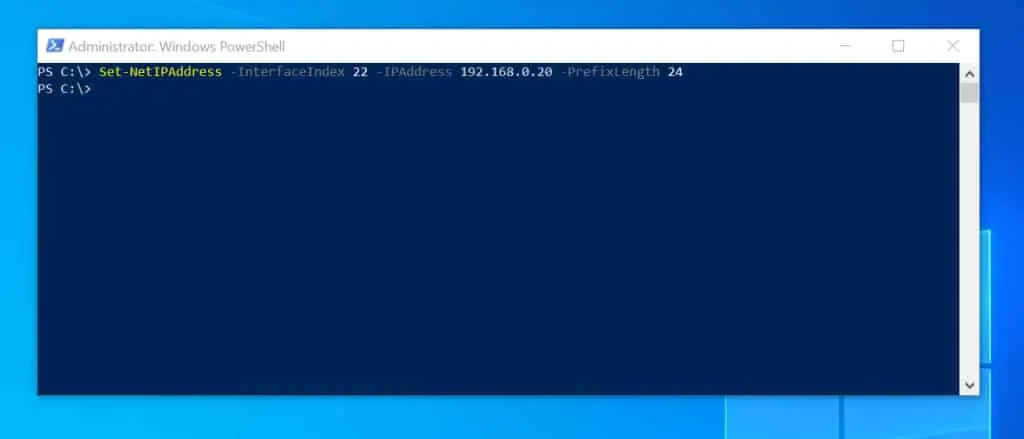 how to change the ip address of a computer windows 10