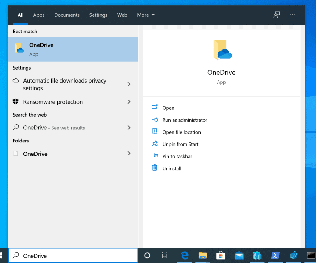 how to disable microsoft onedrive windows 10 home