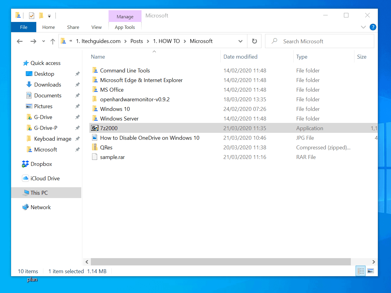 open a rar file in windows 10