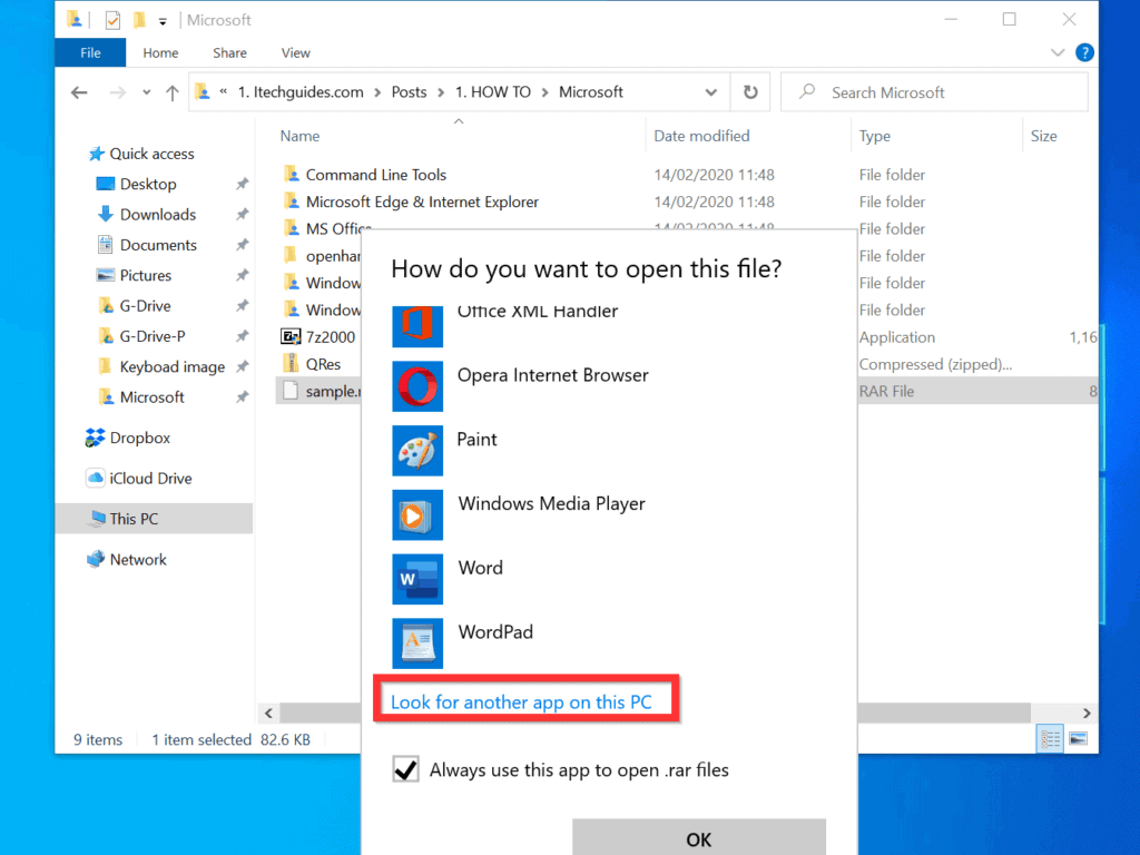 windows 10 rar file