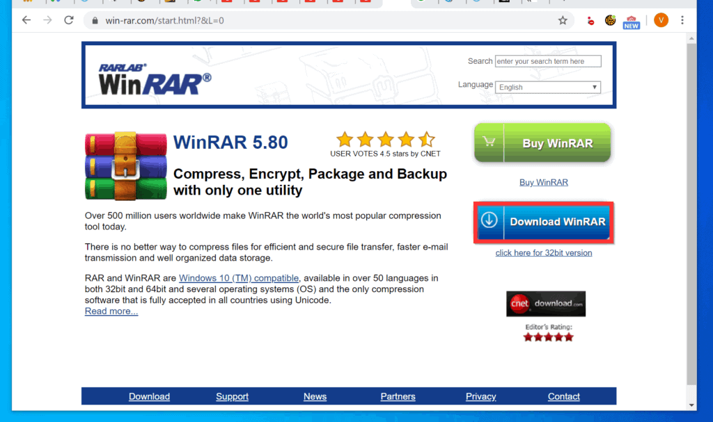 open with winrar download
