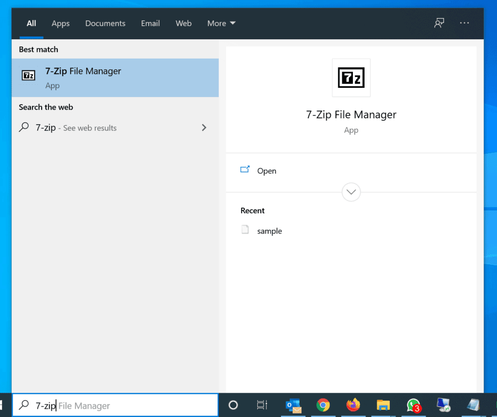 add password to zip folder windows 10