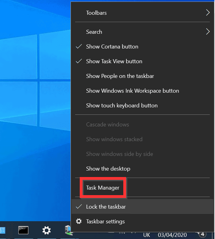 window 10 taskbar not hiding
