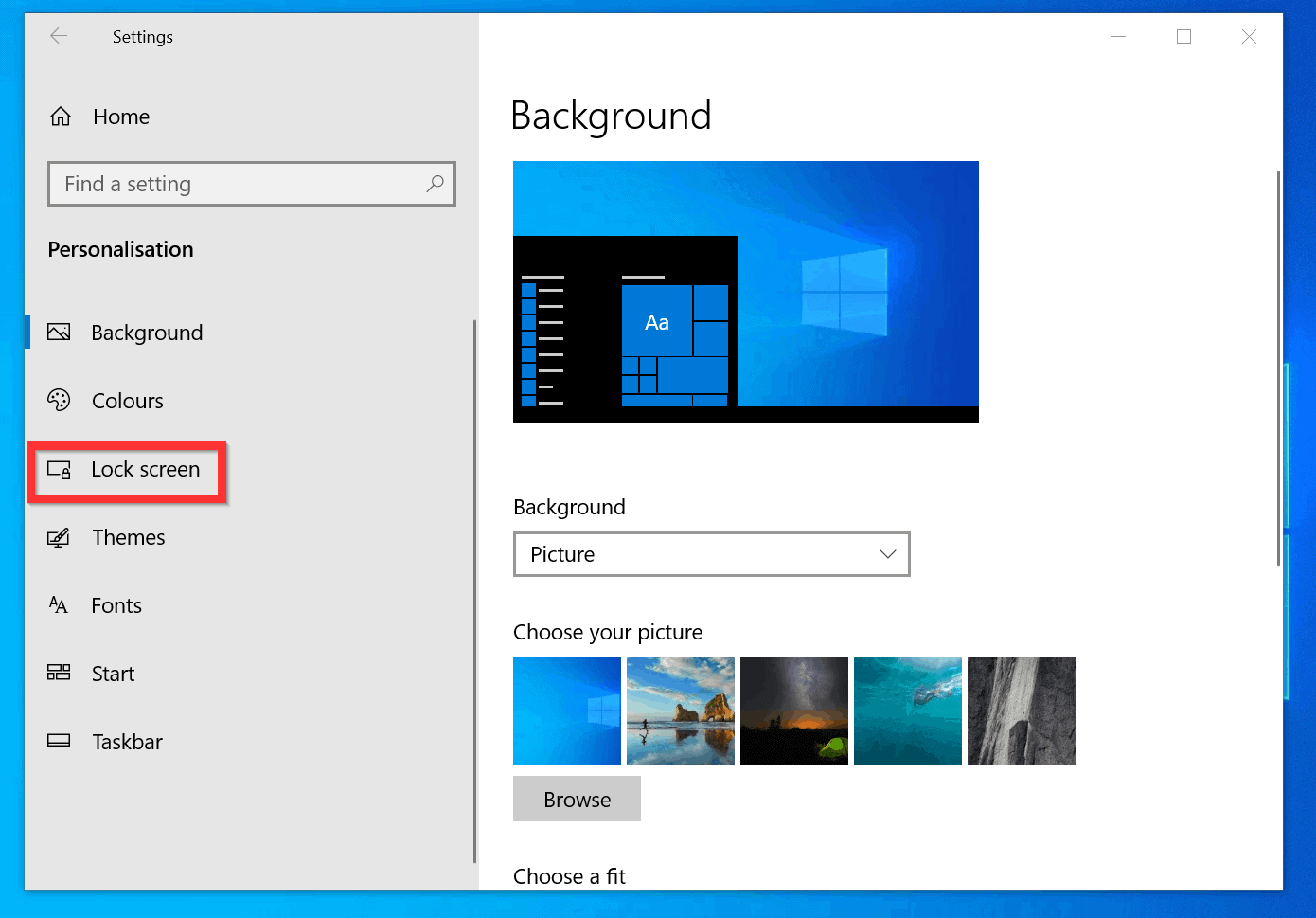 windows 10 when screensaver start goes to lock screen