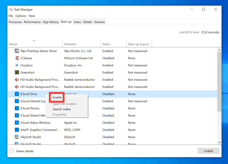 how to control which programs run at startup windows 10