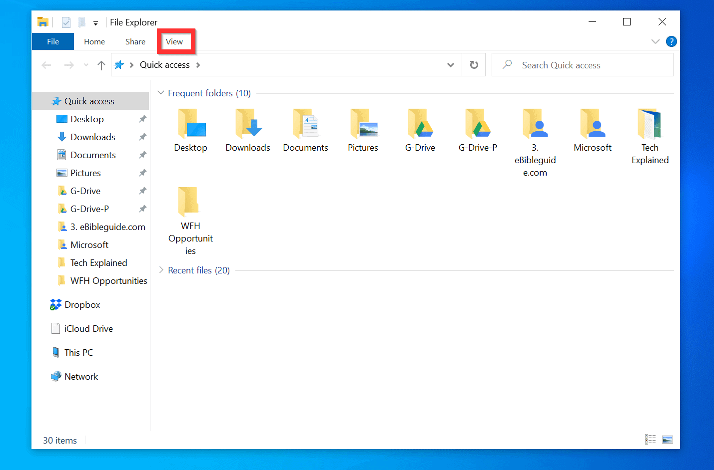 How To Unhide Folders In Windows 10 (3 Steps) | Itechguides.com