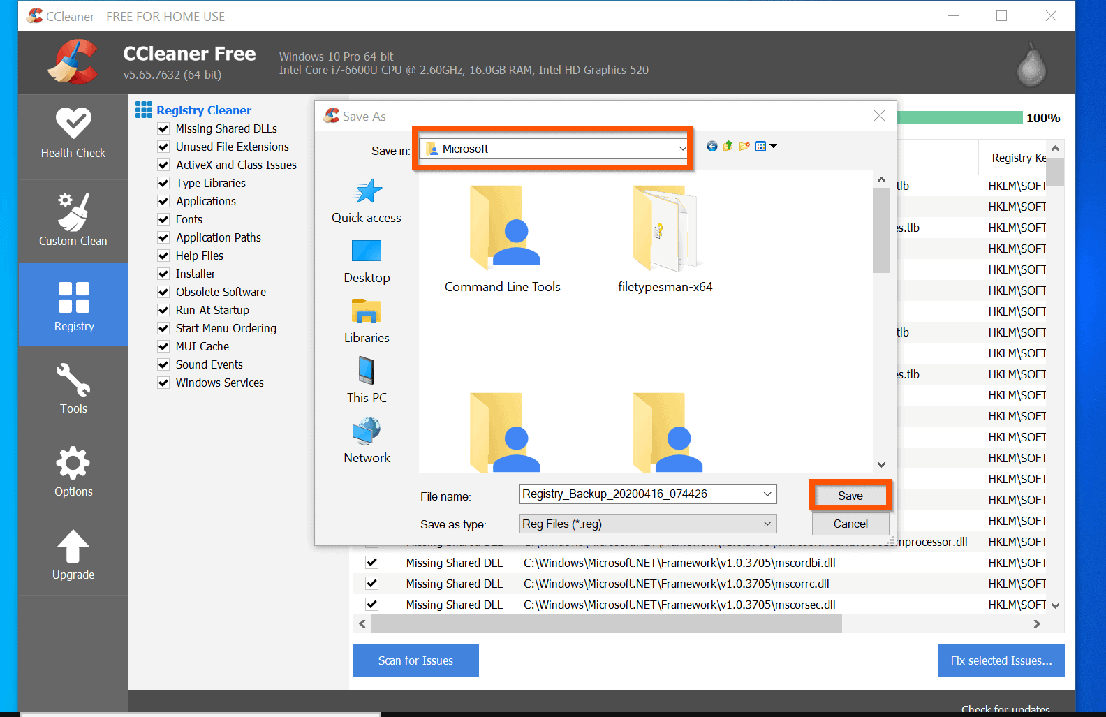 ccleaner cloud create restore point before