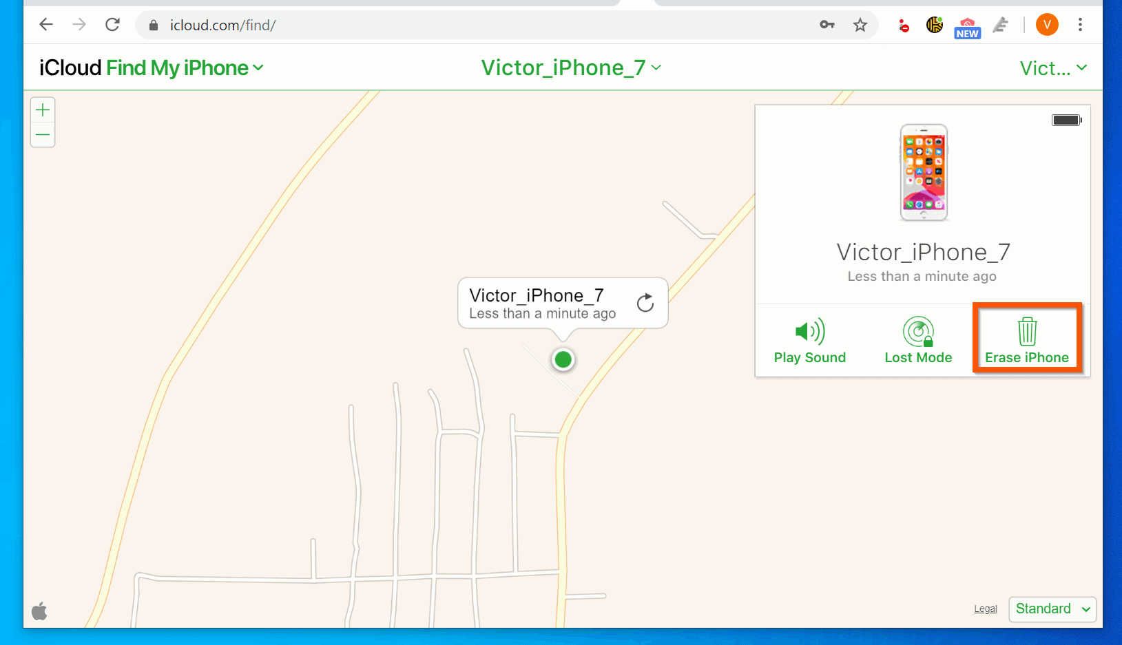 turning off find my iphone
