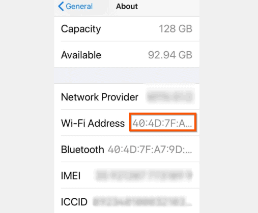 How to Find MAC Address on iPhone (2 Methods) | Itechguides.com
