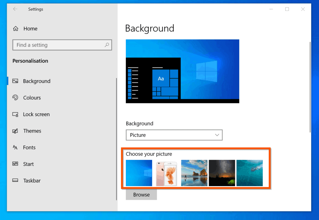 How to Change Wallpaper on Windows 10 - 8 Steps 