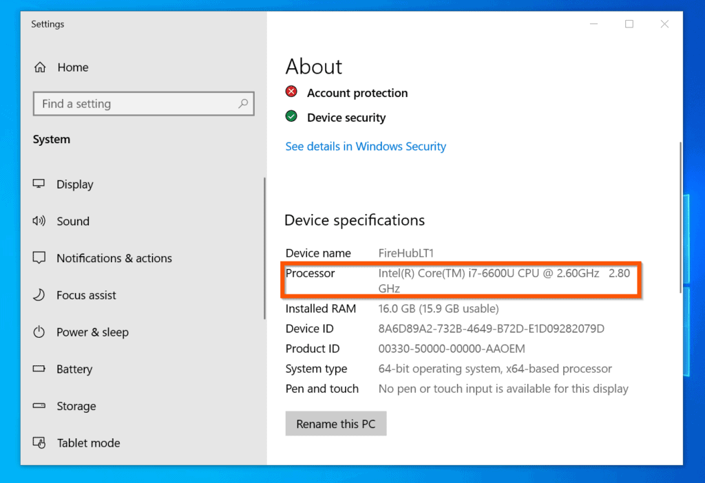 How to find out What Processor I Have Windows 10 | Itechguides.com