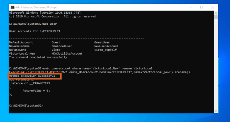 windows 10 command prompt list users