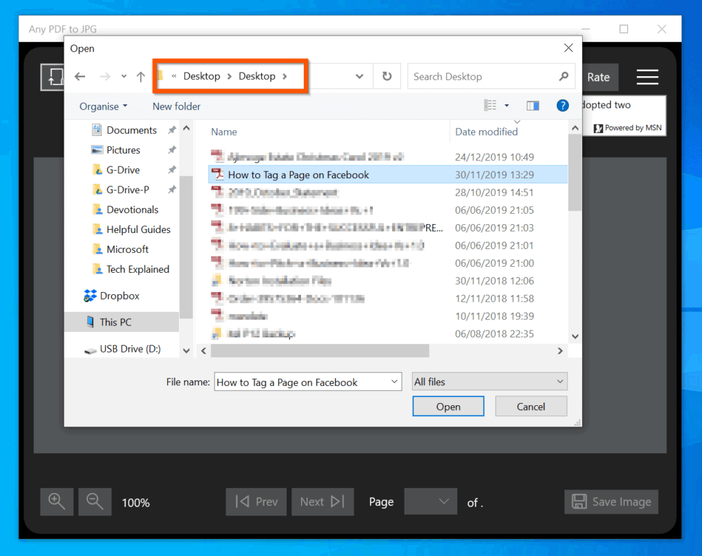 how to convert a file to pdf