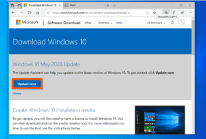 windows 10 2004 update assistant