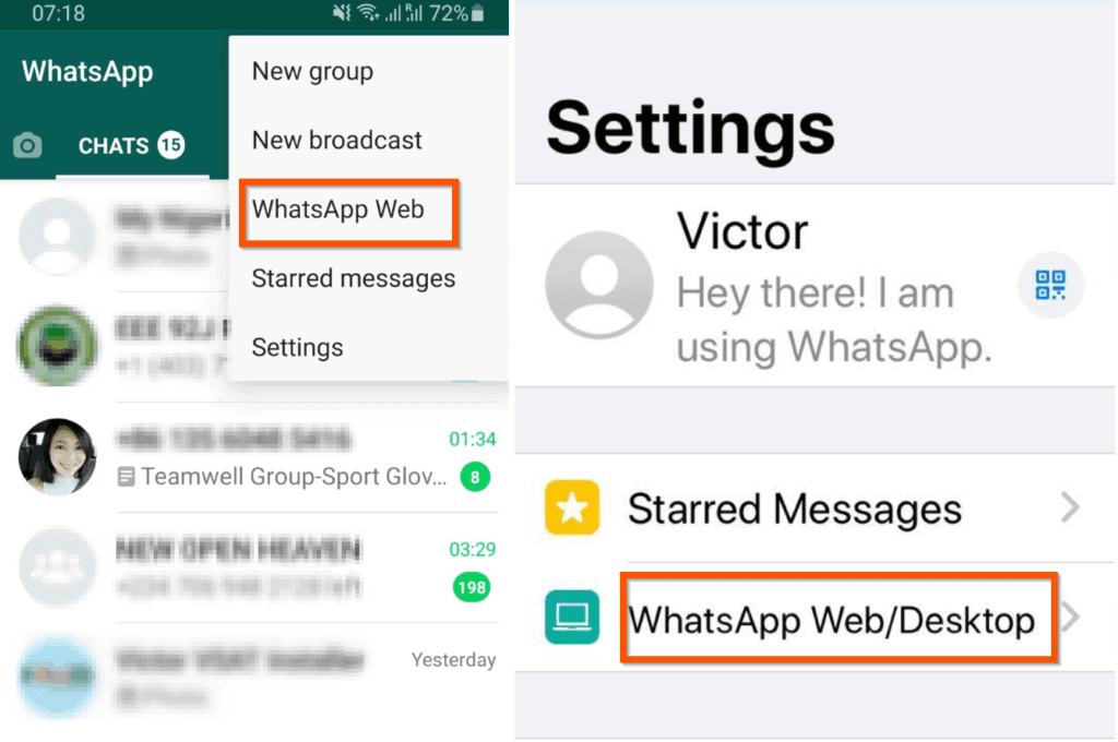 downloading photo from whatsapp pc not working