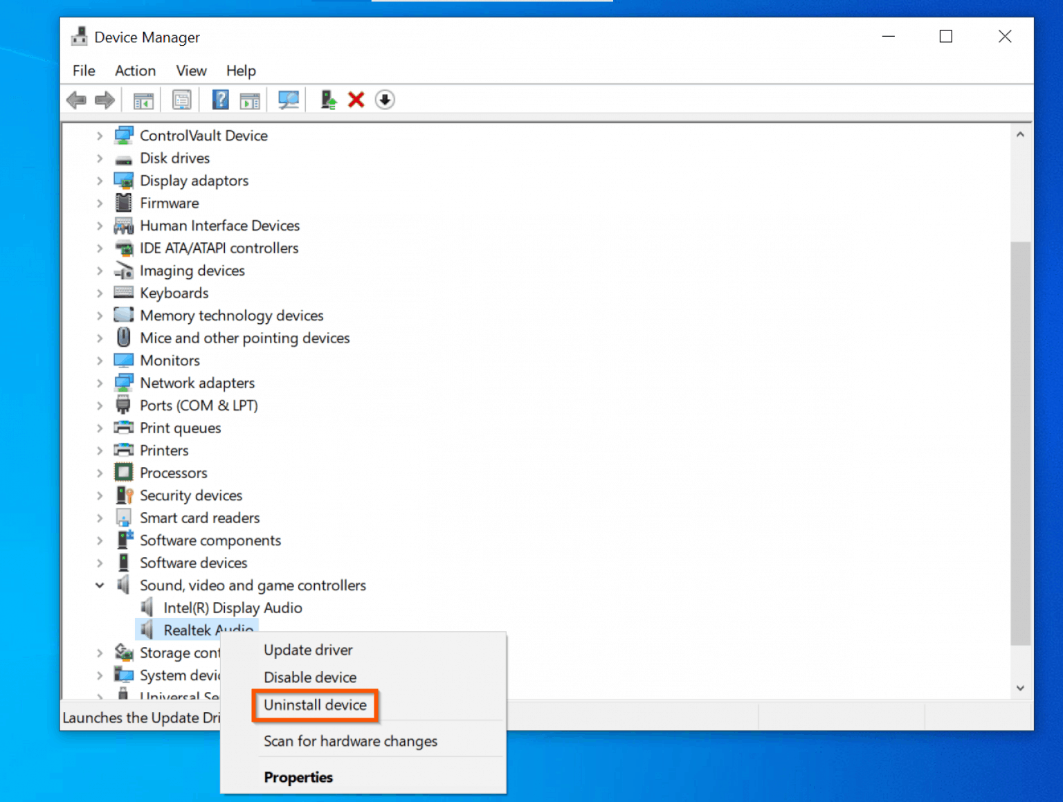 idt audio driver windows 10 dont stop making sound
