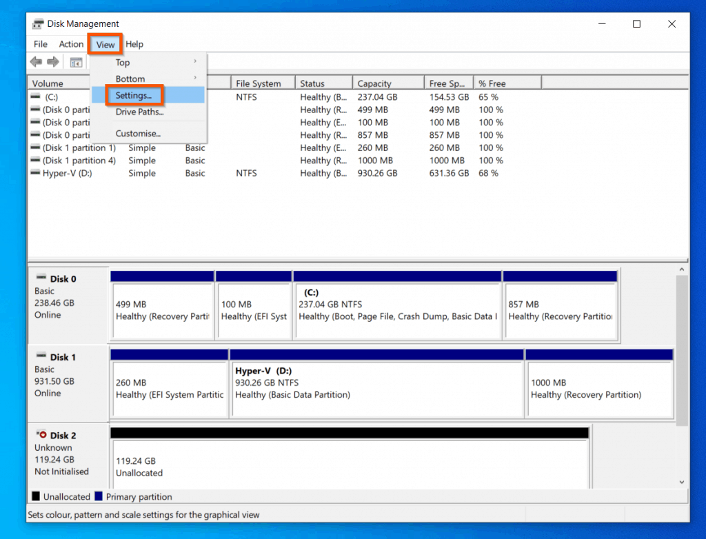 windows disk manager