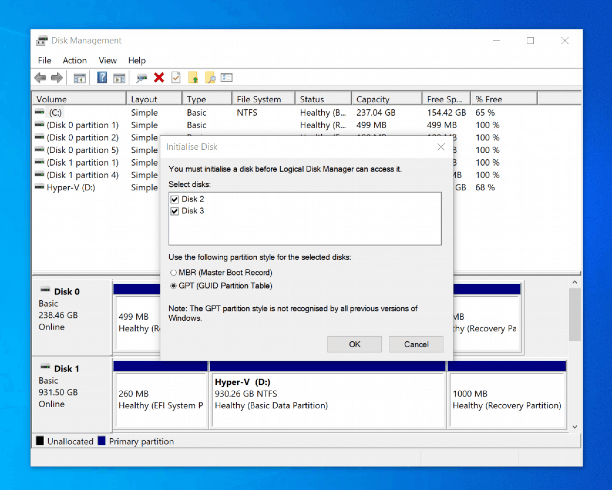 disk utility windows 10