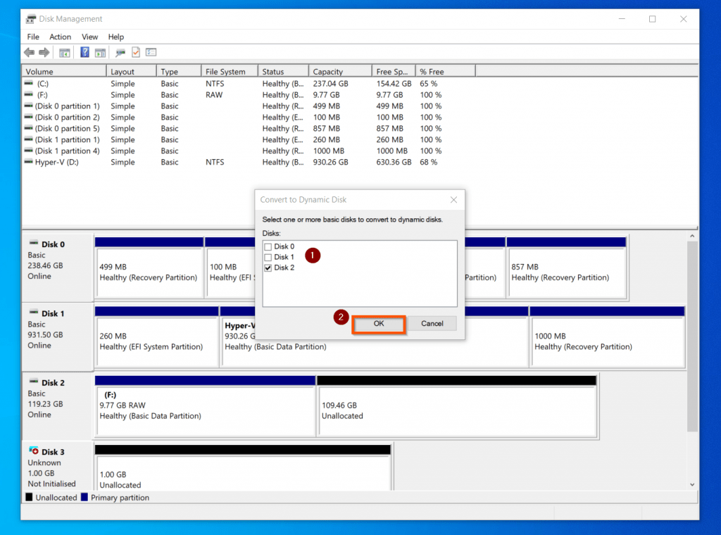 disk management in win 7
