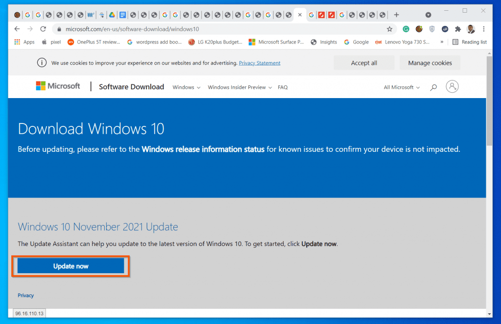 How to Download and Install Windows 10 21H2 Update Manually - 63