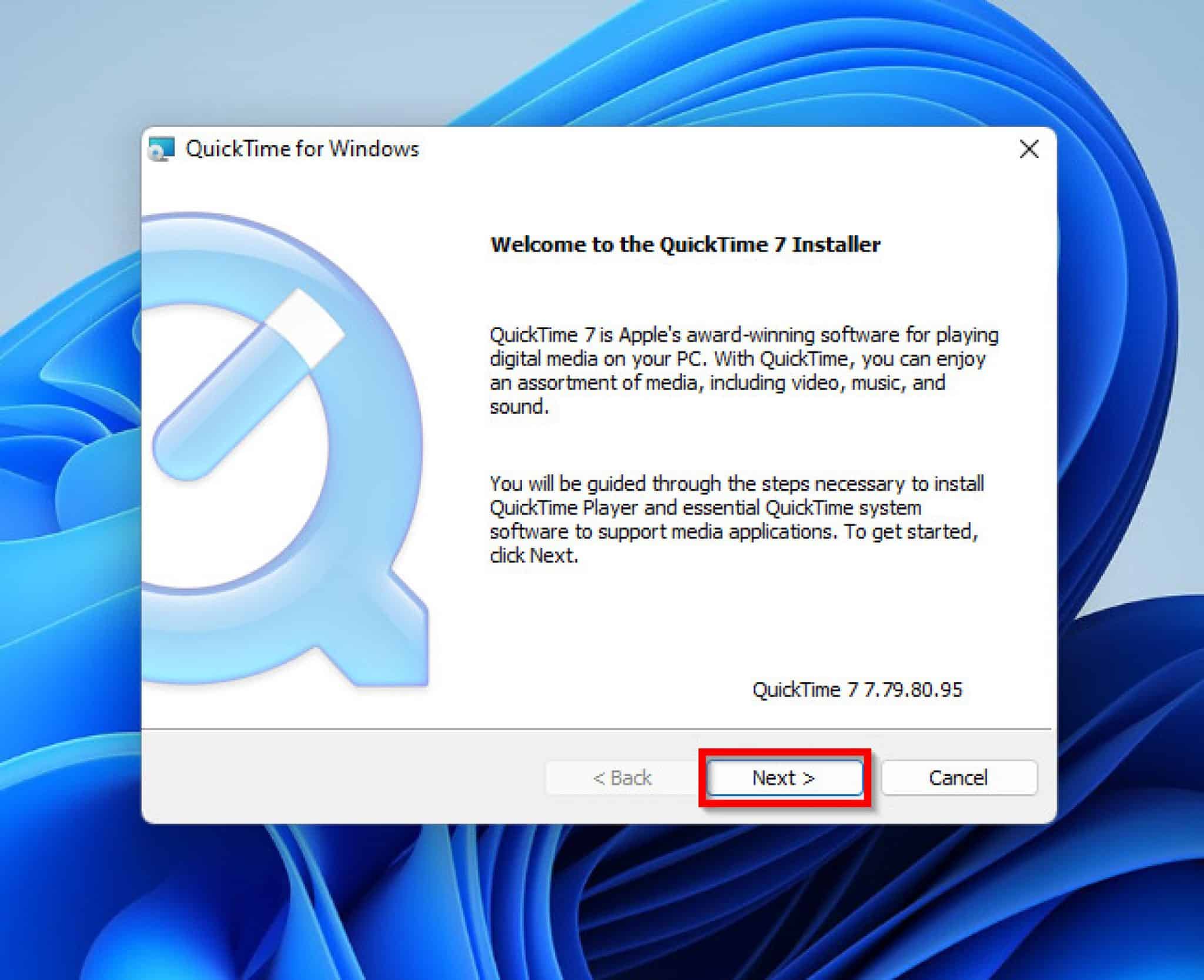 quicktime download page