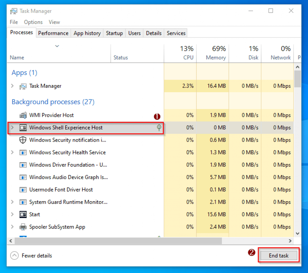 Windows ShellExperienceHostを停止してWindows10のスタートメニューのちらつきを修正する方法 