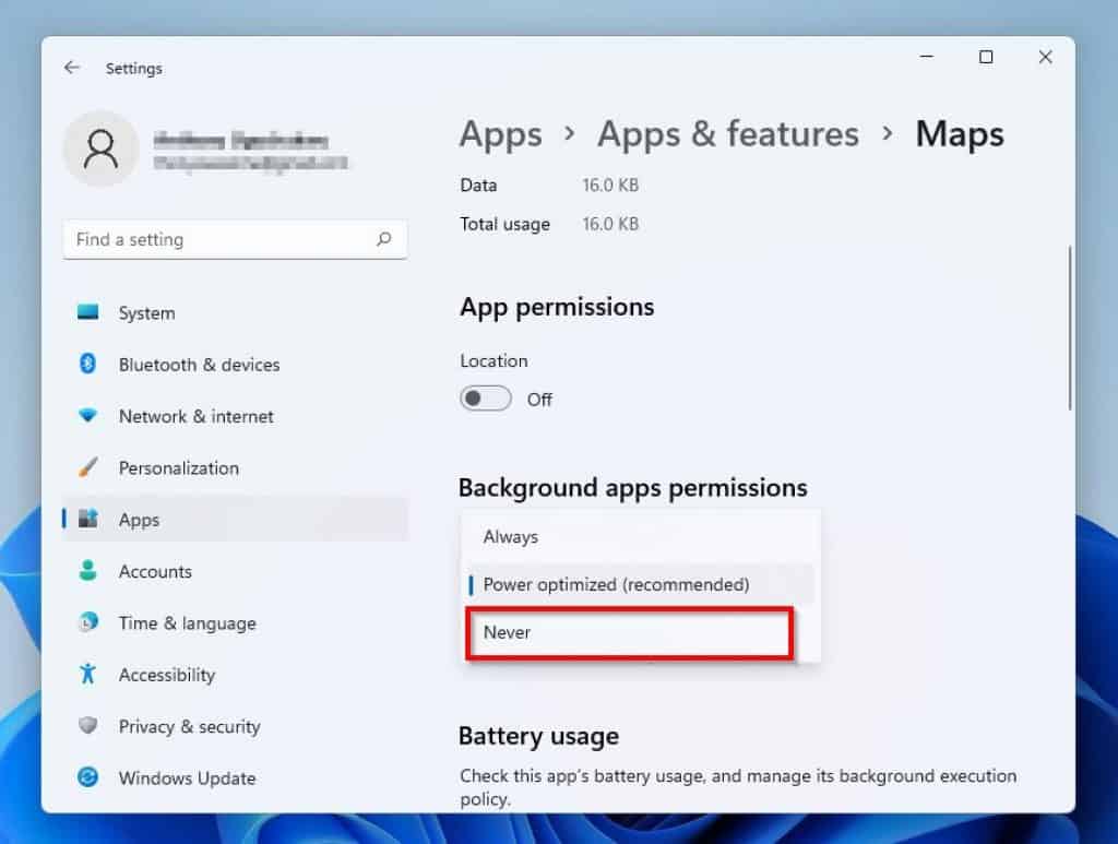 How to Turn off Background Apps in Windows 11